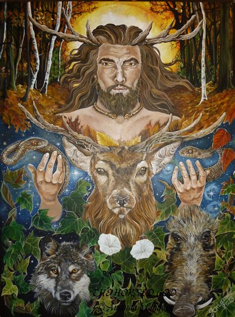 Wiccan horned nature god